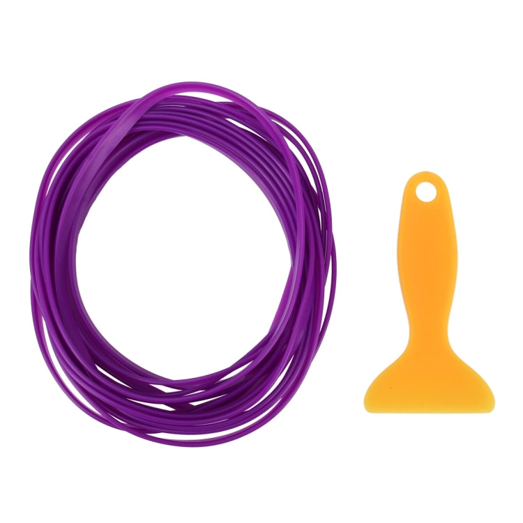5m Flexible Trim For DIY Automobile Car Interior Moulding Trim Decorative Line Strip with Film Scraper(Purple) - free shipping - PMC TechLife - Order now!