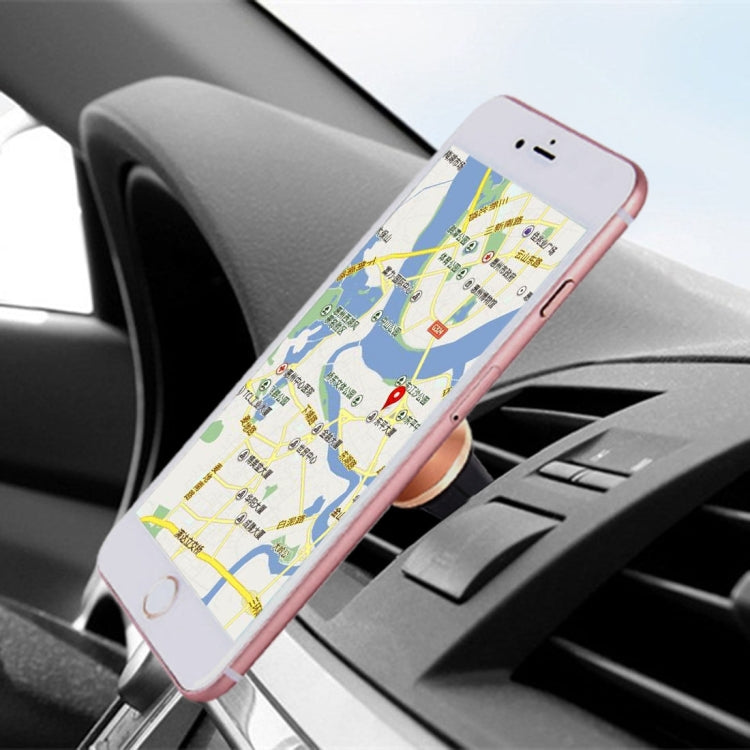 Universal Magnetic Car Air Vent Mount Phone Holder, For iPhone, Samsung, Huawei, Xiaomi, HTC and Other Smartphones(Gold) - Car Holders by PMC TechLife | Online Shopping South Africa | PMC TechLife