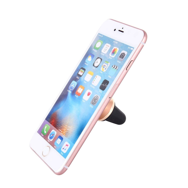 Universal Magnetic Car Air Vent Mount Phone Holder, For iPhone, Samsung, Huawei, Xiaomi, HTC and Other Smartphones(Gold) - Car Holders by PMC TechLife | Online Shopping South Africa | PMC TechLife