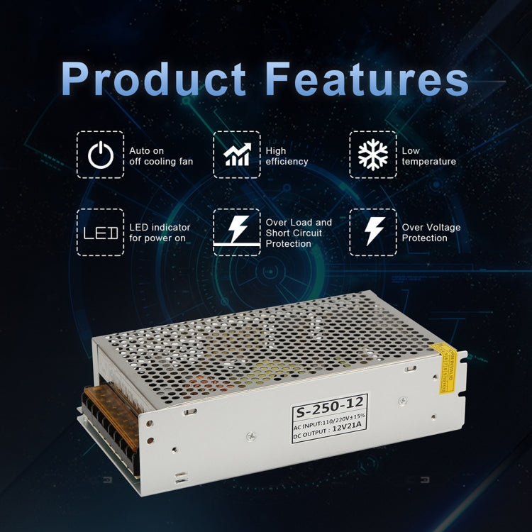 AC 110 / 220V to DC 12V 15A 180W Power Adapter AC-DC Converter Step Down Module - Step-down Transformer by PMC TechLife | Online Shopping South Africa | PMC TechLife