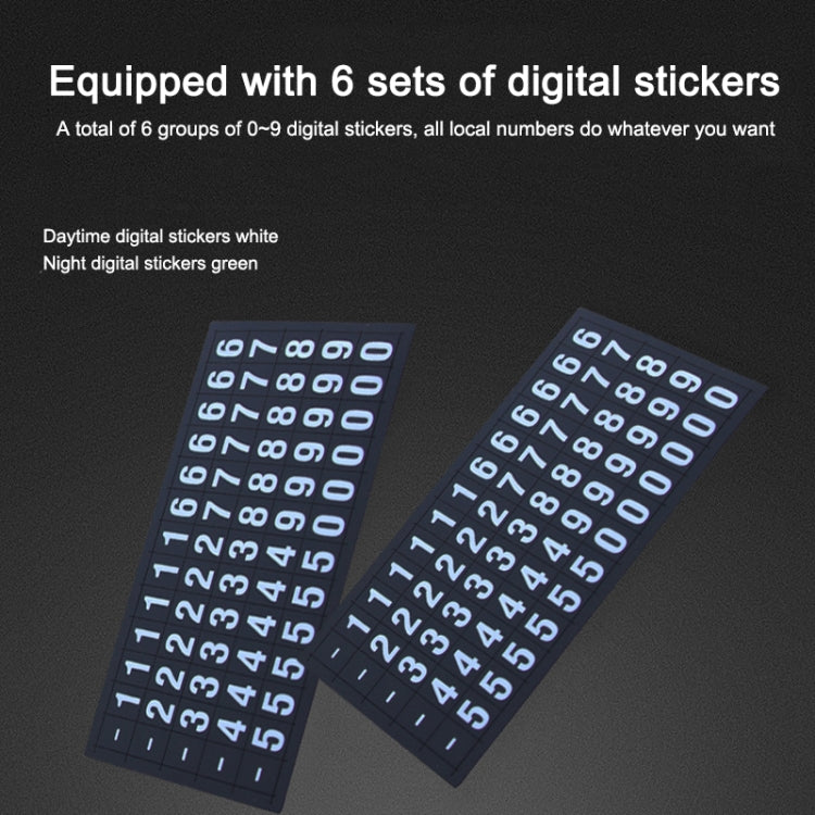 Multi-function Car Instrument Panel Mobile Phone Holder Temporary Parking Card(Black) - Car Holders by PMC TechLife | Online Shopping South Africa | PMC TechLife