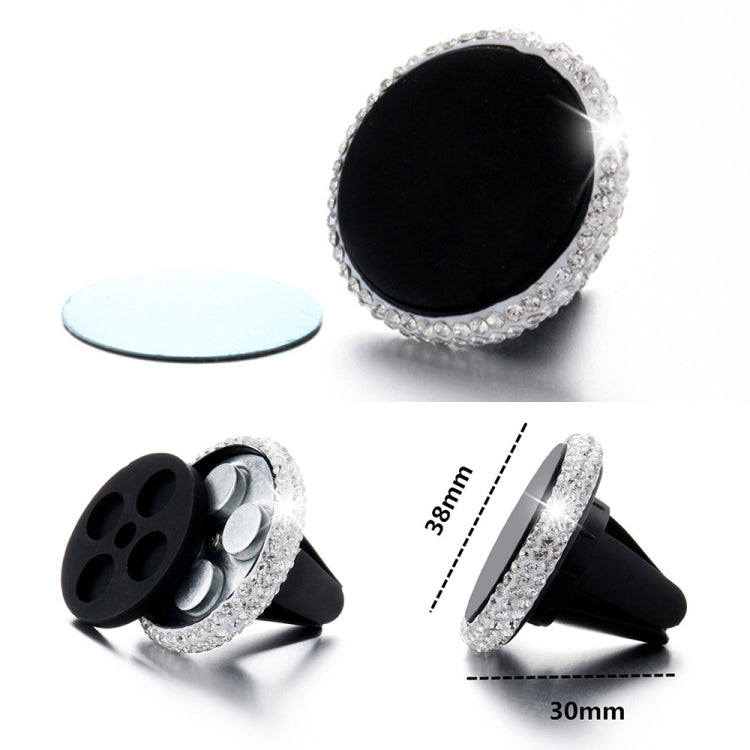 Car Diamond Magnetic Air Outlet Mobile Phone Holder (Colourful White) - Car Holders by PMC TechLife | Online Shopping South Africa | PMC TechLife