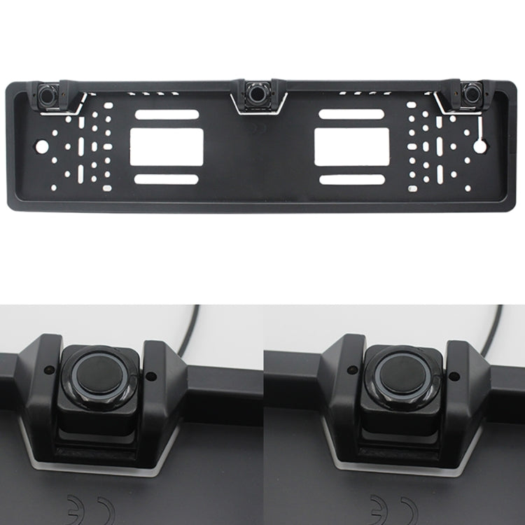 PZ300L Europe Car License Plate Frame Parking Sensors Reversing Radar with 3 Radar Detector - Rear View Cameras by PMC TechLife | Online Shopping South Africa | PMC TechLife