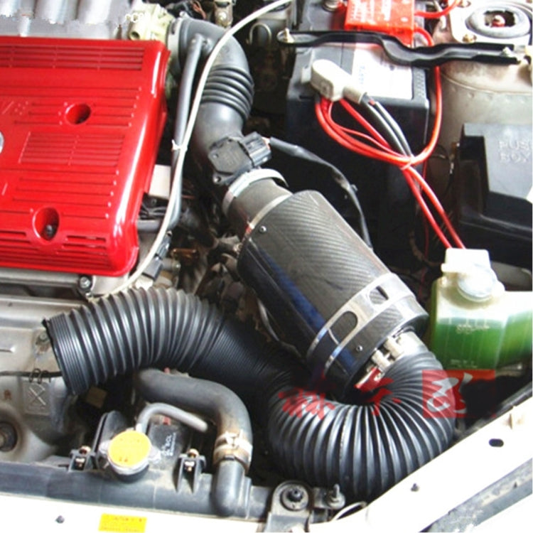 Car Auto Universal Tube Air Filter Adjustable Cold Air Injection Intake System Pipe Without Air Filter(Blue) - free shipping - PMC TechLife - Order now!