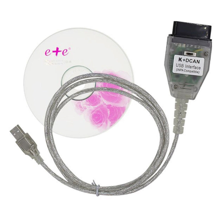 INPA K+CAN with Switch USB Interface Cable for BMW(White） - Cables & Connectors by PMC TechLife | Online Shopping South Africa | PMC TechLife | Buy Now Pay Later Mobicred