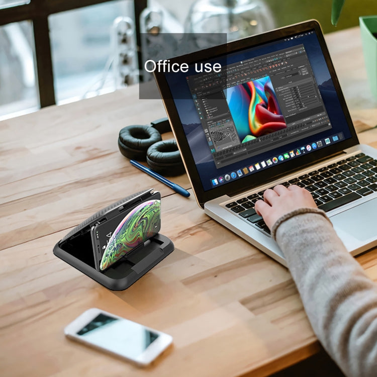 Car Carbon Fiber Texture Silicon Mobile Phone Holder for 3.5-6.8 inches Cellphone - Car Holders by PMC TechLife | Online Shopping South Africa | PMC TechLife