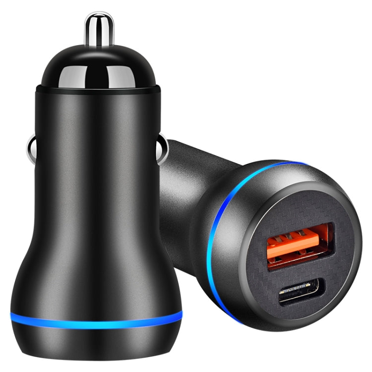 ACC-581 PD 20W + QC3.0 Type-C / USB-C + USB Fast Charging Car Charger (Black) - Car Charger by PMC TechLife | Online Shopping South Africa | PMC TechLife