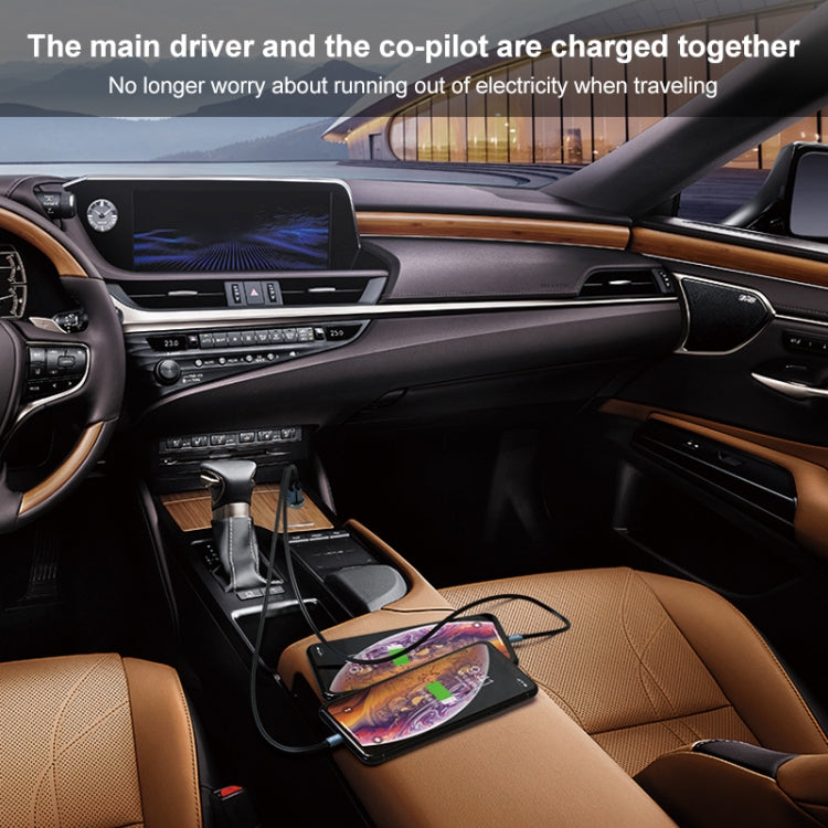 IVON CC37 15W 3.1A Dual USB Mini Car Charger + 1m USB to Micro USB Fast Charge Data Cable Set - Car Charger by IVON | Online Shopping South Africa | PMC TechLife