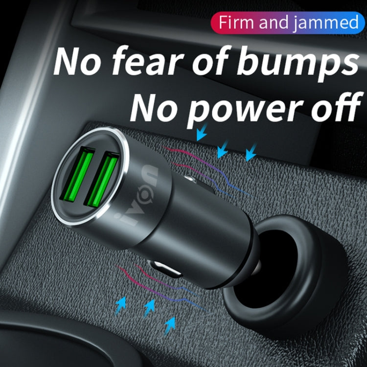 IVON CC38 2.4A Dual USB Car Charger + 1m USB to Micro USB Fast Charge Data Cable Set - Car Charger by IVON | Online Shopping South Africa | PMC TechLife | Buy Now Pay Later Mobicred