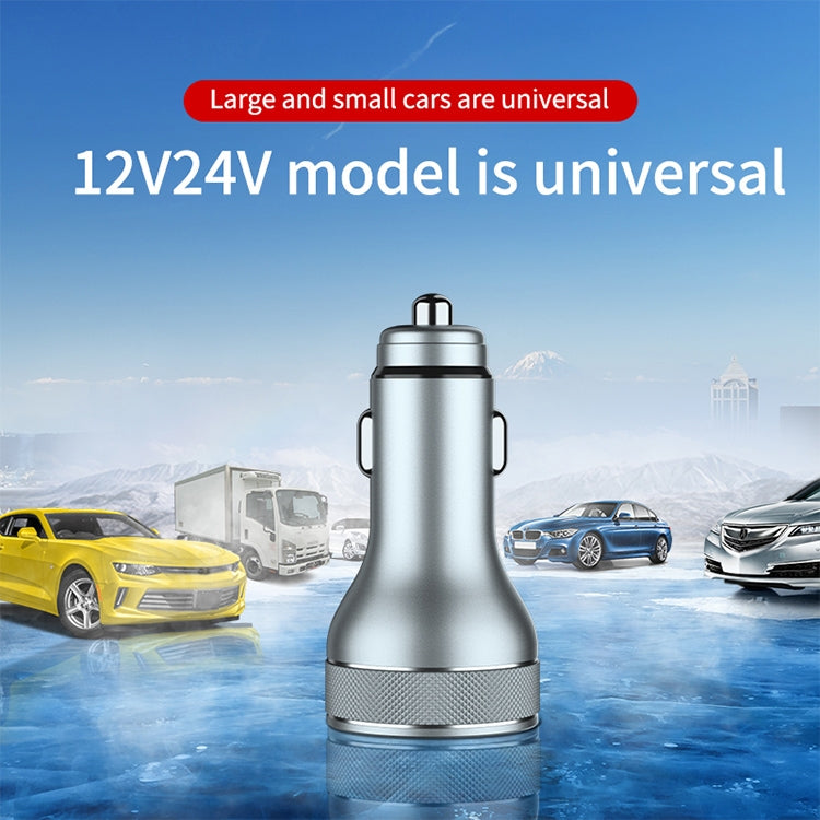 ACC-568 PD 20W USB-C / Type-C + USB Digital Display Fast Charge Car Charger (Black) - Car Charger by PMC TechLife | Online Shopping South Africa | PMC TechLife