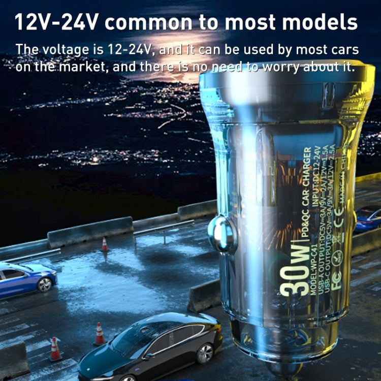 WK WP-C41 Vanguard Series 30W USB + Type-C Car Charger - Car Charger by WK | Online Shopping South Africa | PMC TechLife