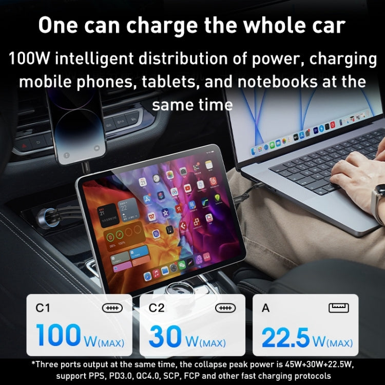 MOMAX UC17E 100W USB-C / Type-C x 2 + USB Three Ports Car Charger - free shipping - PMC TechLife - Order now!