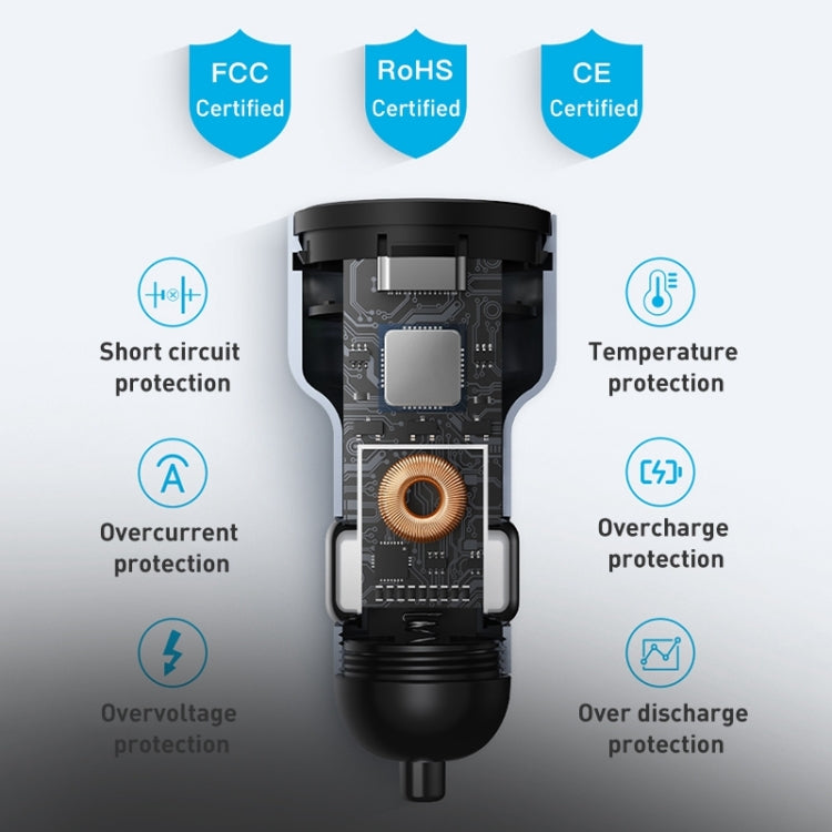 MOMAX UC16E 67W USB-C / Type-C + USB Dual Ports Car Charger - free shipping - PMC TechLife - Order now!