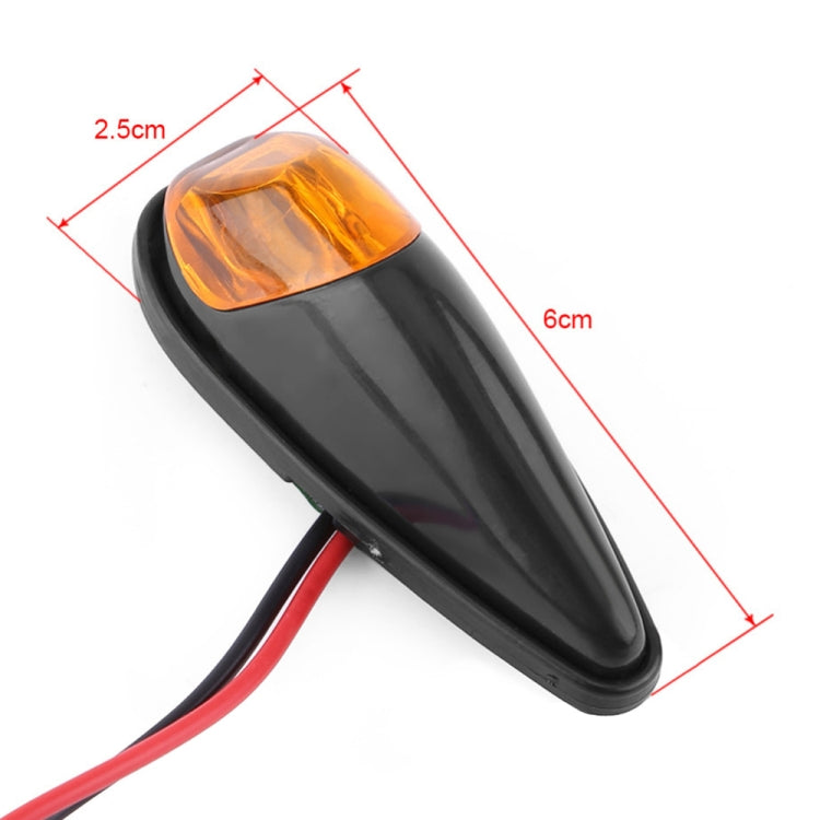 2pcs SL QGD Motorcycle 5W Turn Signal Light (Black) - Turn Signal by PMC TechLife | Online Shopping South Africa | PMC TechLife | Buy Now Pay Later Mobicred