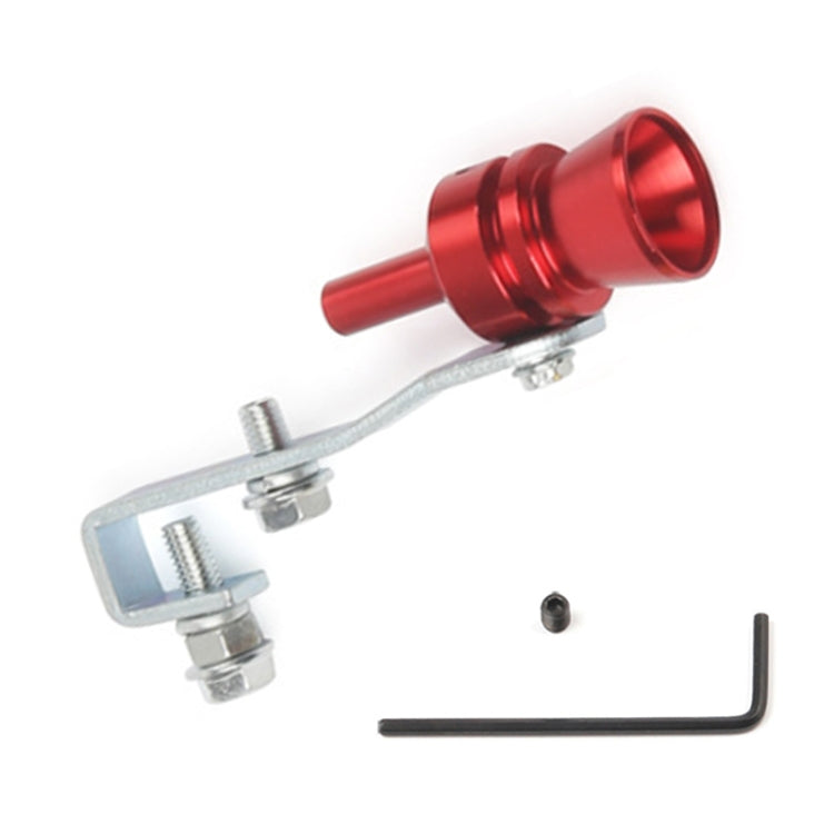 Universal Aluminum Turbo Sound Exhaust Muffler Pipe Whistle Car / Motorcycle Simulator Whistler, Size: M, Outside Diameter: 23mm(Red) - free shipping - PMC TechLife - Order now!