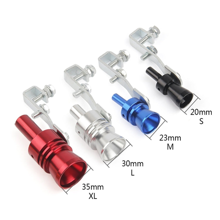 Universal Aluminum Turbo Sound Exhaust Muffler Pipe Whistle Car / Motorcycle Simulator Whistler, Size: M, Outside Diameter: 23mm(Red) - free shipping - PMC TechLife - Order now!