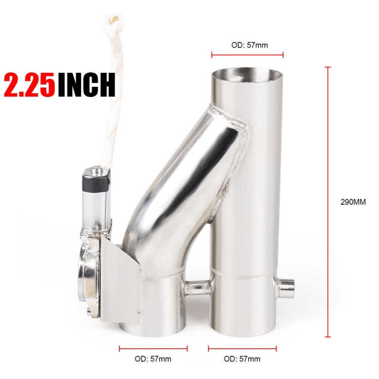 CNSPEED Y Shape 2 In 1 Car Remote Control Electric Exhaust Valve Pipe, Size: 2.25 inch - Exhaust Pipes by PMC TechLife | Online Shopping South Africa | PMC TechLife