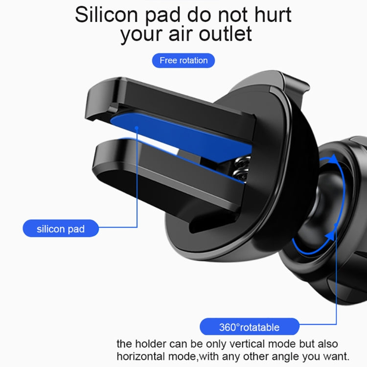 Car Air Outlet Six-claw Gravity Mobile Phone Holder Bracket (Red) - Car Holders by PMC TechLife | Online Shopping South Africa | PMC TechLife