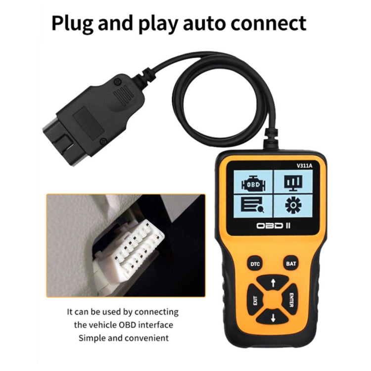 V311A Car Handheld V1.1 OBD2 Fault Detector OBD2 Diagnostic Tool - Code Readers & Scan Tools by PMC TechLife | Online Shopping South Africa | PMC TechLife