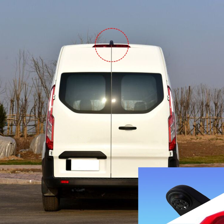PZ466 Car Waterproof 170 Degree Brake Light View Camera + 7 inch Rearview Monitor for Ford Transit 2014-2015 - Rear View Cameras by PMC TechLife | Online Shopping South Africa | PMC TechLife
