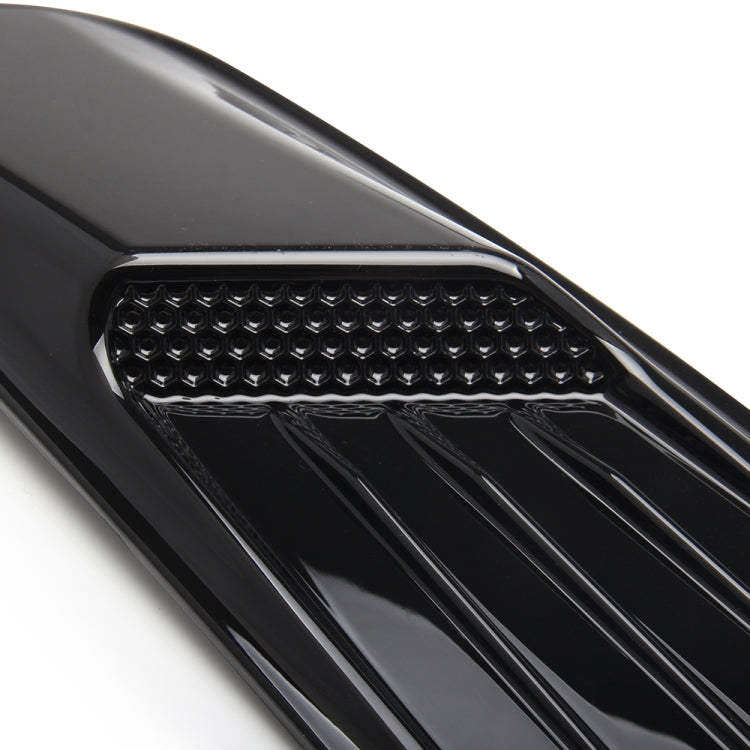 2 PCS Car Decorative Air Flow Intake Scoop Bonnet Side Fender Vent Hood Set for Ford Mustang 2015-2017, Bright Black - Decorative Sticker by PMC TechLife | Online Shopping South Africa | PMC TechLife
