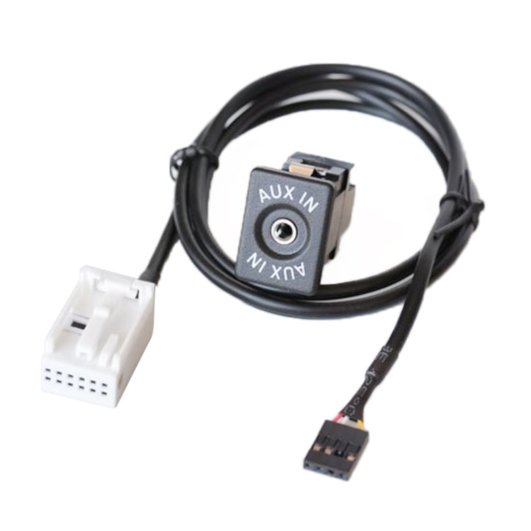 Car Handheld Box AUX Interface Connector + Cable Wire Harness for Volkswagen Bora / Audi - DIY Cables by PMC TechLife | Online Shopping South Africa | PMC TechLife