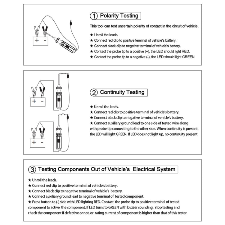 DUOYI DY18 Car Circuit Tester Probe Diagnostic Tool 12V 24V Current Voltmeter - Electronic Test by DUOYI | Online Shopping South Africa | PMC TechLife | Buy Now Pay Later Mobicred