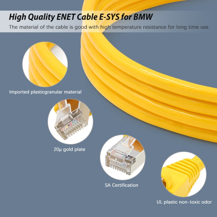 ESYS ENET for ICOM BMW F-Series with A Full Set of CD V50.3 Car Brush Hidden Cable - Code Readers & Scan Tools by PMC TechLife | Online Shopping South Africa | PMC TechLife