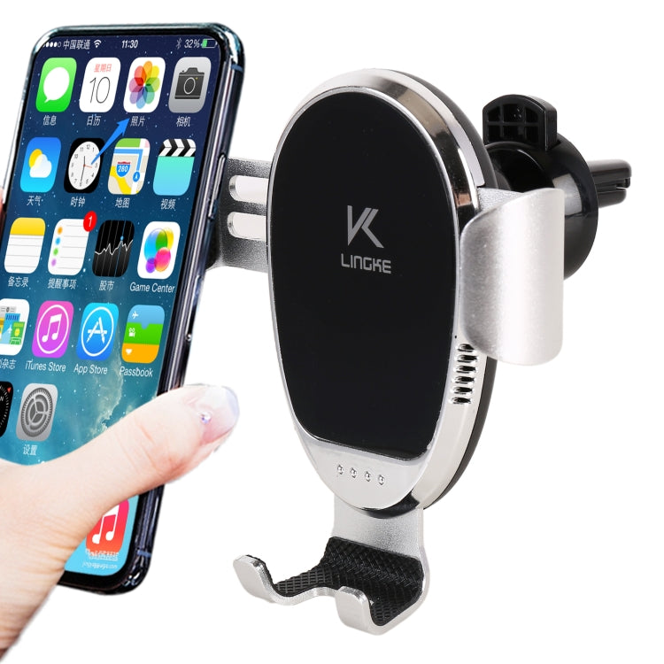 LINGKE Car Air Outlet Snap-in Gravity Mobile Phone Holder - Car Holders by PMC TechLife | Online Shopping South Africa | PMC TechLife