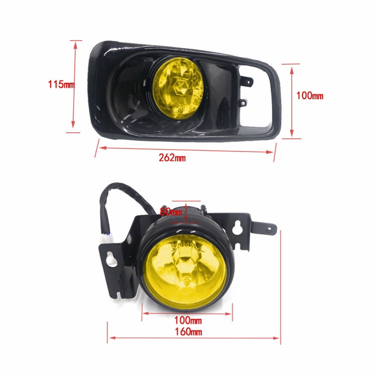 1 Pair Car Modified Front Fog Light for Honda Civic 1999-2000 (Yellow Light) - Fog / Driving Lights by PMC TechLife | Online Shopping South Africa | PMC TechLife