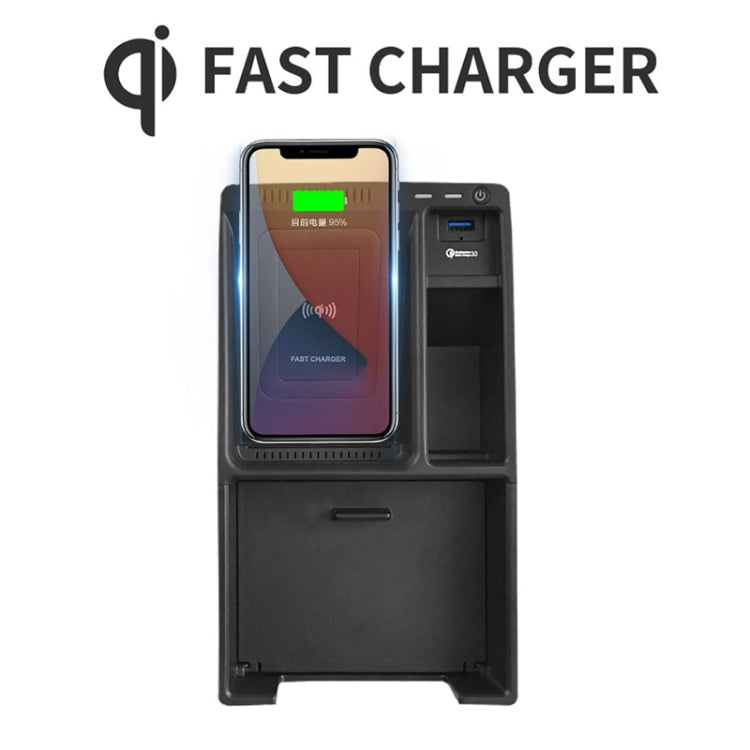 HFC-1050 Car Qi Standard Wireless Charger 10W Quick Charging for Audi A4L 2017-2022, Left Driving - Wireless Charging Pads by PMC TechLife | Online Shopping South Africa | PMC TechLife