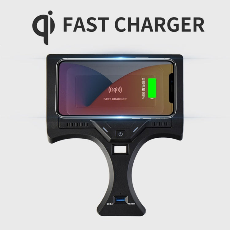 HFC-1017 Car Qi Standard Wireless Charger 10W Quick Charging for BMW 3 Series 2020-2022, Left Driving - Wireless Charging Pads by PMC TechLife | Online Shopping South Africa | PMC TechLife