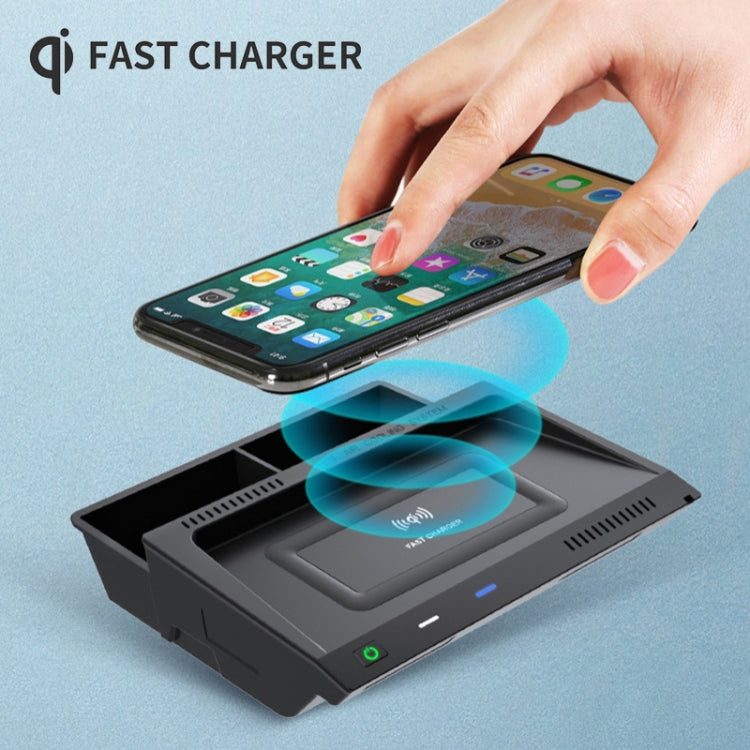 HFC-1032 Car Qi Standard Wireless Charger 10W Quick Charging for Volkswagen Tayron 2019-2022, Left Driving - Wireless Charging Pads by PMC TechLife | Online Shopping South Africa | PMC TechLife