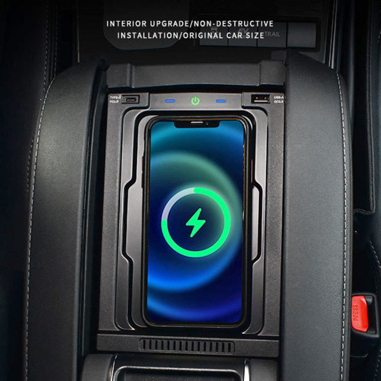 HFC-1065 Car Qi Standard Wireless Charger 10W Quick Charging for Toyota Highlander 2022, Left and Right Driving - Wireless Charging Pads by PMC TechLife | Online Shopping South Africa | PMC TechLife