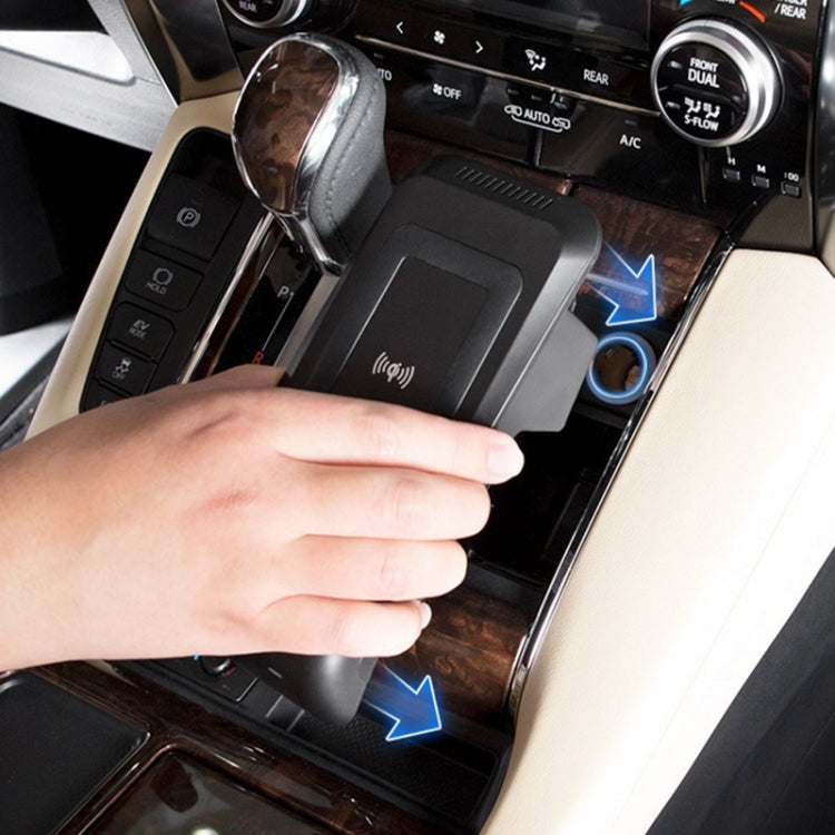 HFC-1063 Car Qi Standard Wireless Charger 10W Quick Charging for Toyota Alphard 2015-2021, Left Driving - Wireless Charging Pads by PMC TechLife | Online Shopping South Africa | PMC TechLife
