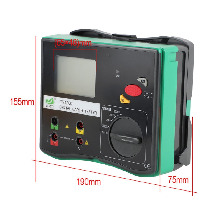 DUOYI DY4200 Car Higher Accuracy Digital Ground Resistance Tester - free shipping - PMC TechLife - Order now!