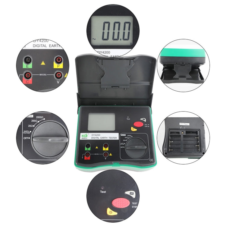 DUOYI DY4200 Car Higher Accuracy Digital Ground Resistance Tester - free shipping - PMC TechLife - Order now!