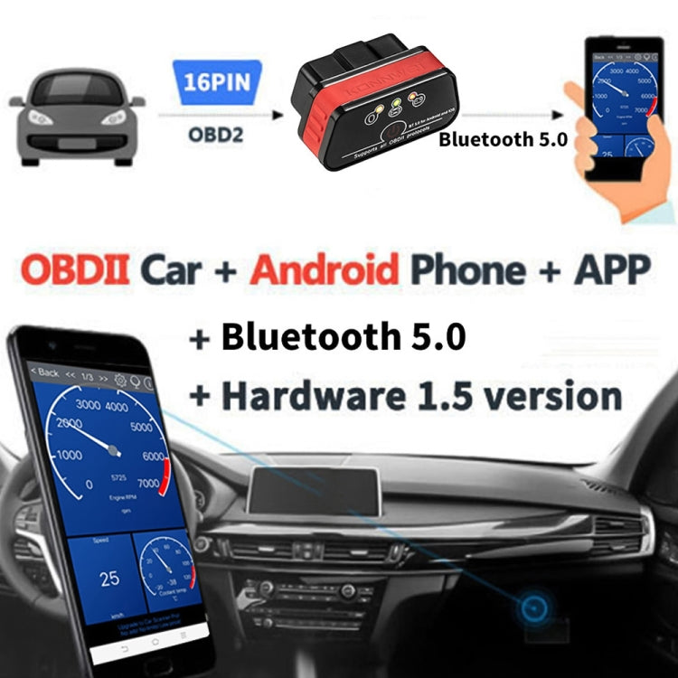 KONNWEI KW901 Android Phone OBD2 Car Bluetooth 5.0 Diagnostic Scan Tools(Orange) - Code Readers & Scan Tools by KONNWEI | Online Shopping South Africa | PMC TechLife | Buy Now Pay Later Mobicred
