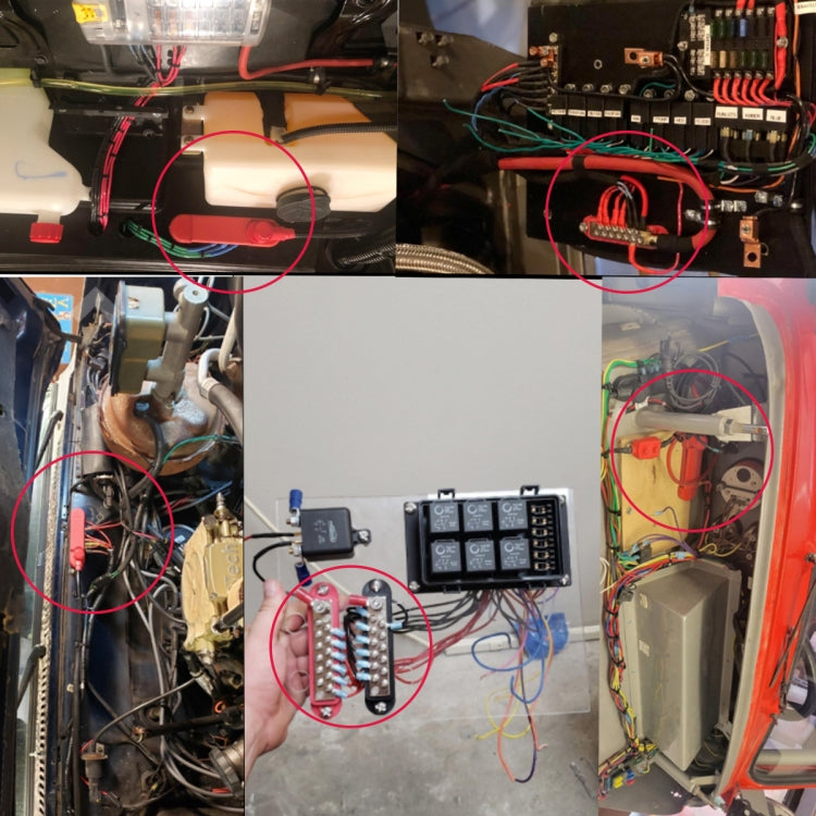 48V 180A 12 Way Power Distribution Terminal Block Battery Bus Bar Set - Fuse by PMC TechLife | Online Shopping South Africa | PMC TechLife