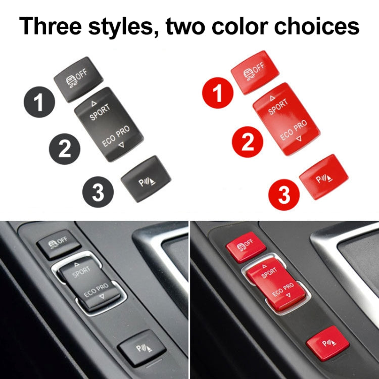 For BMW 3 Series Left Driving Car Central Control Multi-function Radar Button 6131 9252 912(Red) - Car Switches by PMC TechLife | Online Shopping South Africa | PMC TechLife