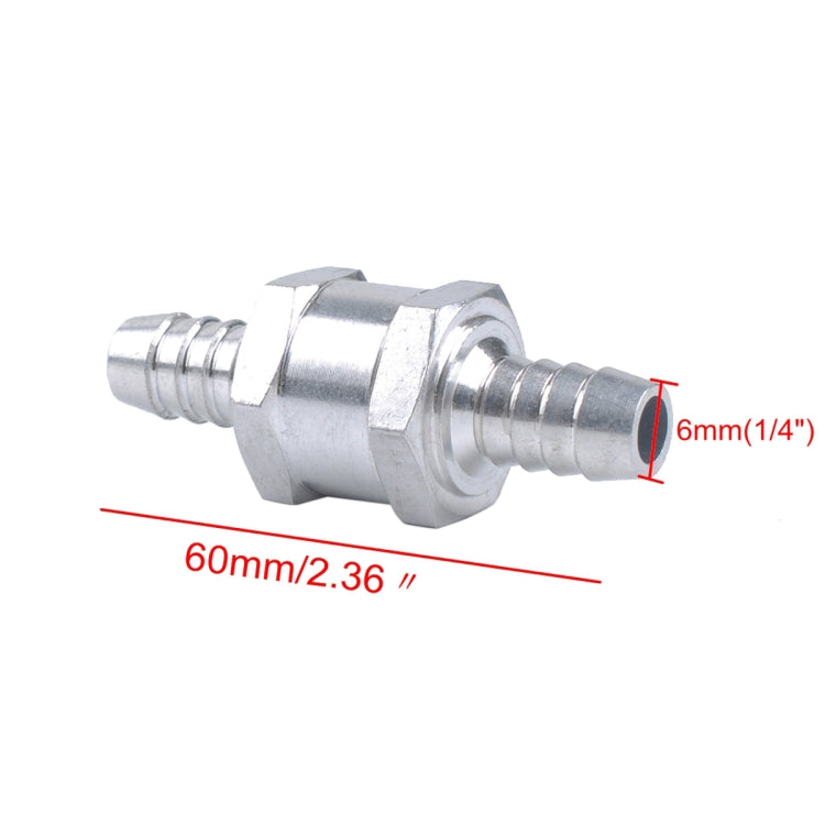 Car 6mm Aluminium Alloy Fuel Petrol One Way Non Return Check Valve - free shipping - PMC TechLife - Order now!