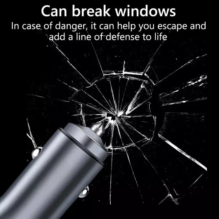 2pcs PD 20W Aluminum Alloy Dual Interface Car Fast Charger (Grey) - Car Charger by PMC TechLife | Online Shopping South Africa | PMC TechLife