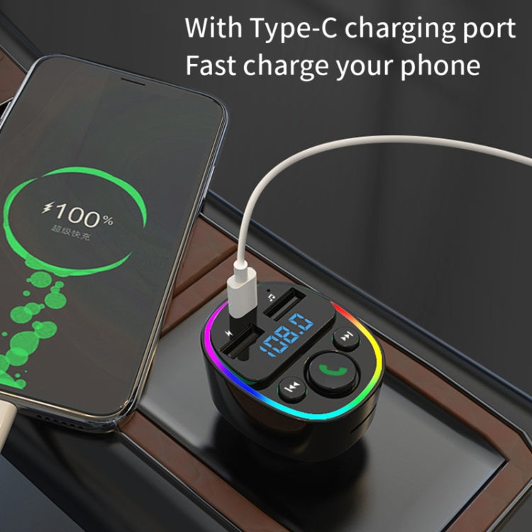 Car Bluetooth MP3 Player Audio FM Transmitter with Ambient Light - Bluetooth Car Kits by PMC TechLife | Online Shopping South Africa | PMC TechLife