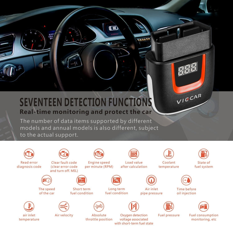 Viecar VP002 Car Mini OBD Fault Detector V1.5 WiFi Diagnostic Tool - Code Readers & Scan Tools by PMC TechLife | Online Shopping South Africa | PMC TechLife