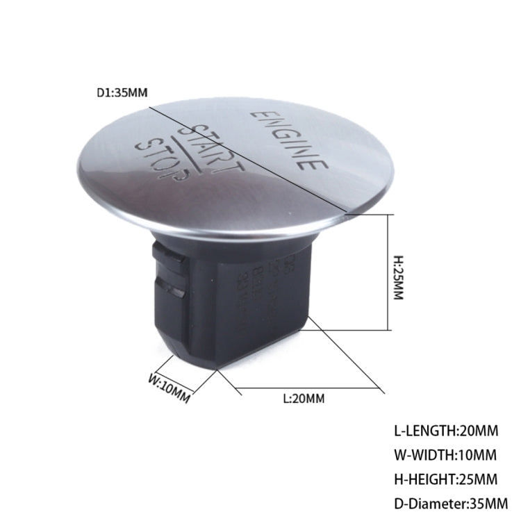 Car Keyless Switch Engine Start Key Push Button 2215450514 for Mercedes-Benz W164 W205 - Car Switches by PMC TechLife | Online Shopping South Africa | PMC TechLife