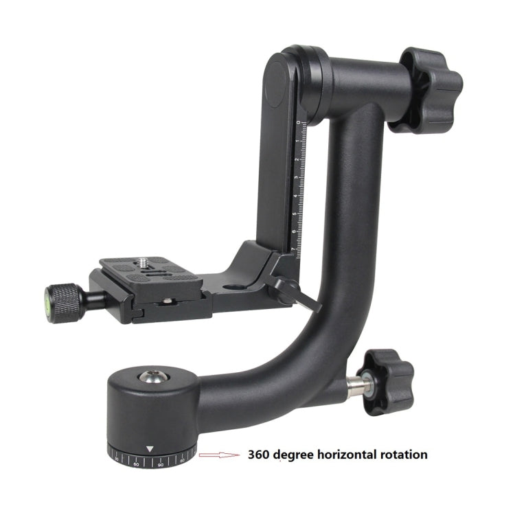 YELANGU Horizontal 360 Degree Gimbal Tripod Head for Home DV and SLR Cameras(Black) - free shipping - PMC TechLife - Order now!
