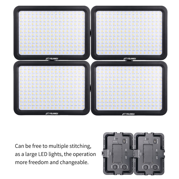 YELANGU YLG0504B 204 LEDs 1000LM 3300-5600K No Polar Dimmable Studio Light Video & Photo Light for Canon, Nikon, DSLR Cameras - free shipping - PMC TechLife - Order now!