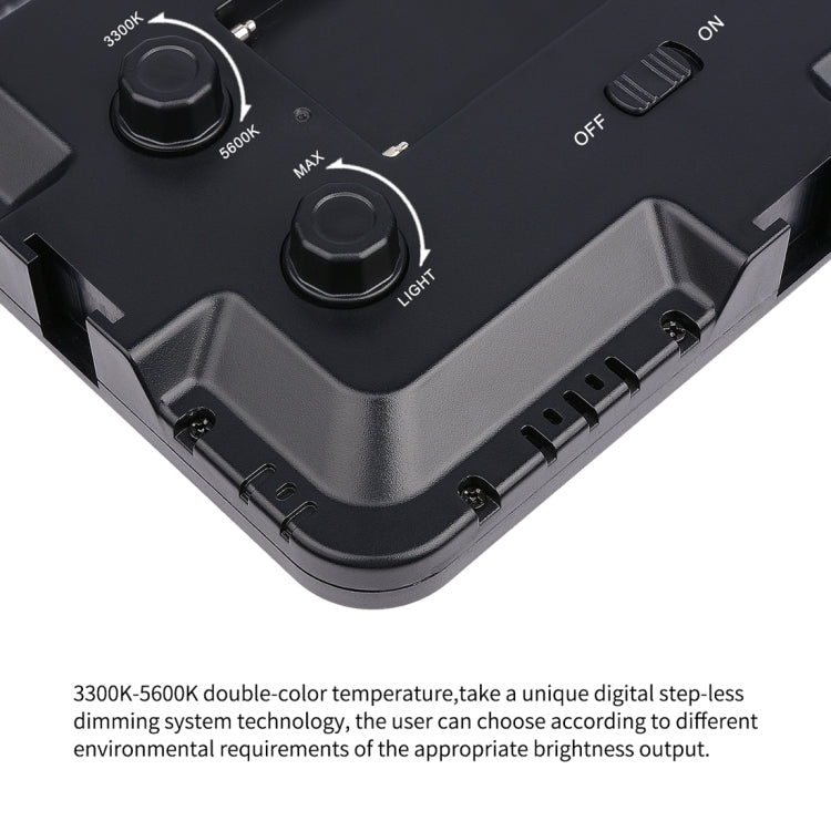 YELANGU YLG0504B 204 LEDs 1000LM 3300-5600K No Polar Dimmable Studio Light Video & Photo Light for Canon, Nikon, DSLR Cameras - free shipping - PMC TechLife - Order now!