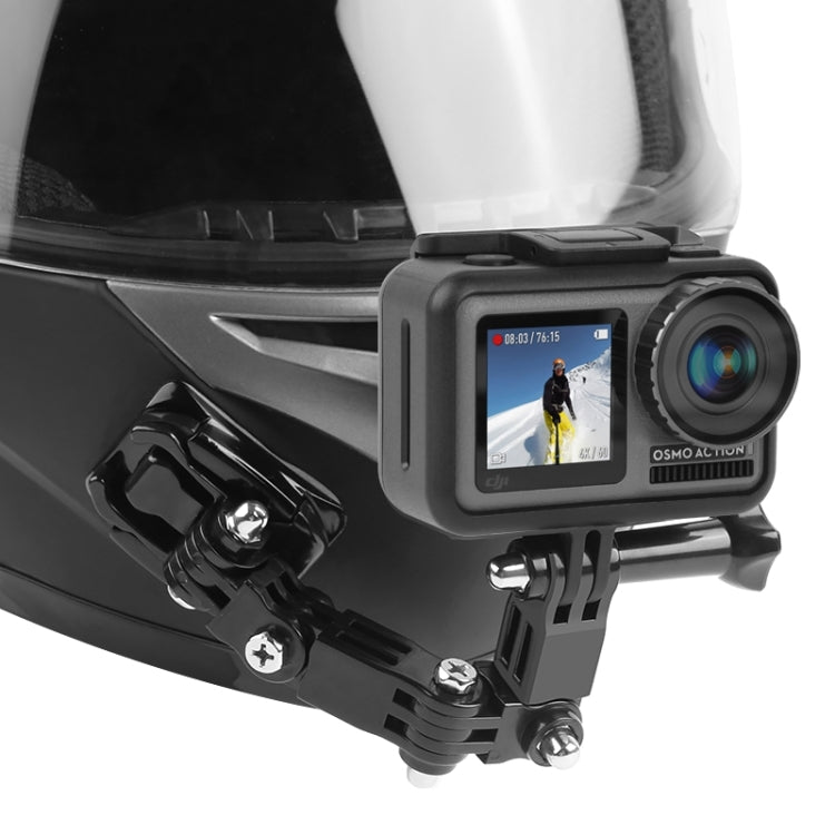Cycling Helmet Adhesive Multi-Joint Arm Fixed Mount Set with J-Hook Buckle Mount & Adapter & Screw for DJI Osmo Action, GoPro HERO10 Black /9 Black / HERO8 Black /7 /6 /5 /5 Session /4 Session /4 /3+ /3 /2 /1, Xiaoyi and Other Action Cameras -  by PMC TechLife | Online Shopping South Africa | PMC TechLife