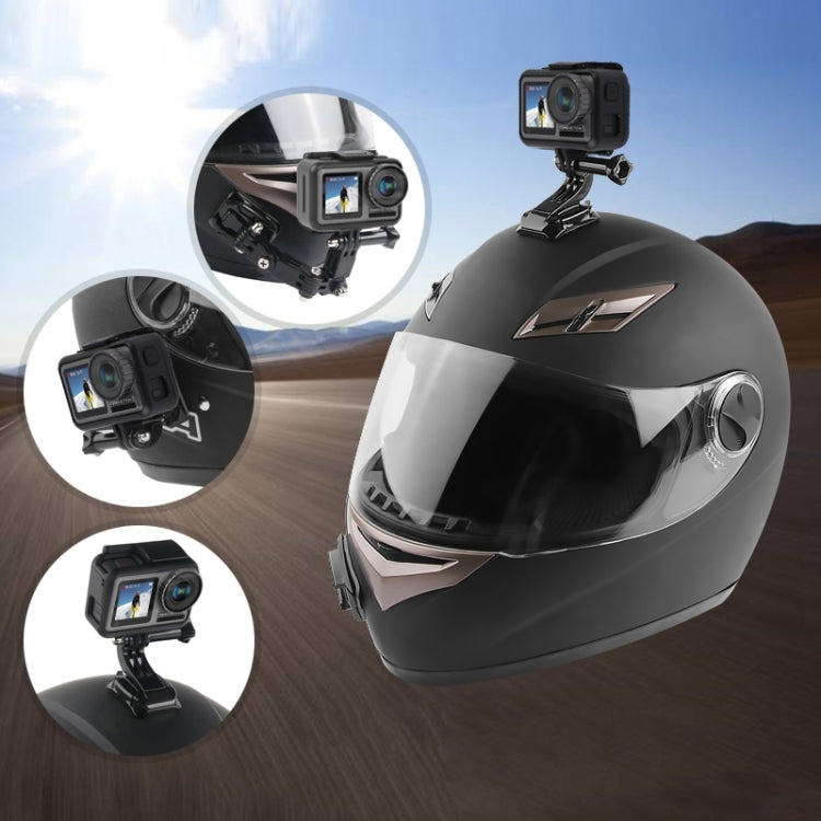 Cycling Helmet Adhesive Multi-Joint Arm Fixed Mount Set with J-Hook Buckle Mount & Adapter & Screw for DJI Osmo Action, GoPro HERO10 Black /9 Black / HERO8 Black /7 /6 /5 /5 Session /4 Session /4 /3+ /3 /2 /1, Xiaoyi and Other Action Cameras -  by PMC TechLife | Online Shopping South Africa | PMC TechLife
